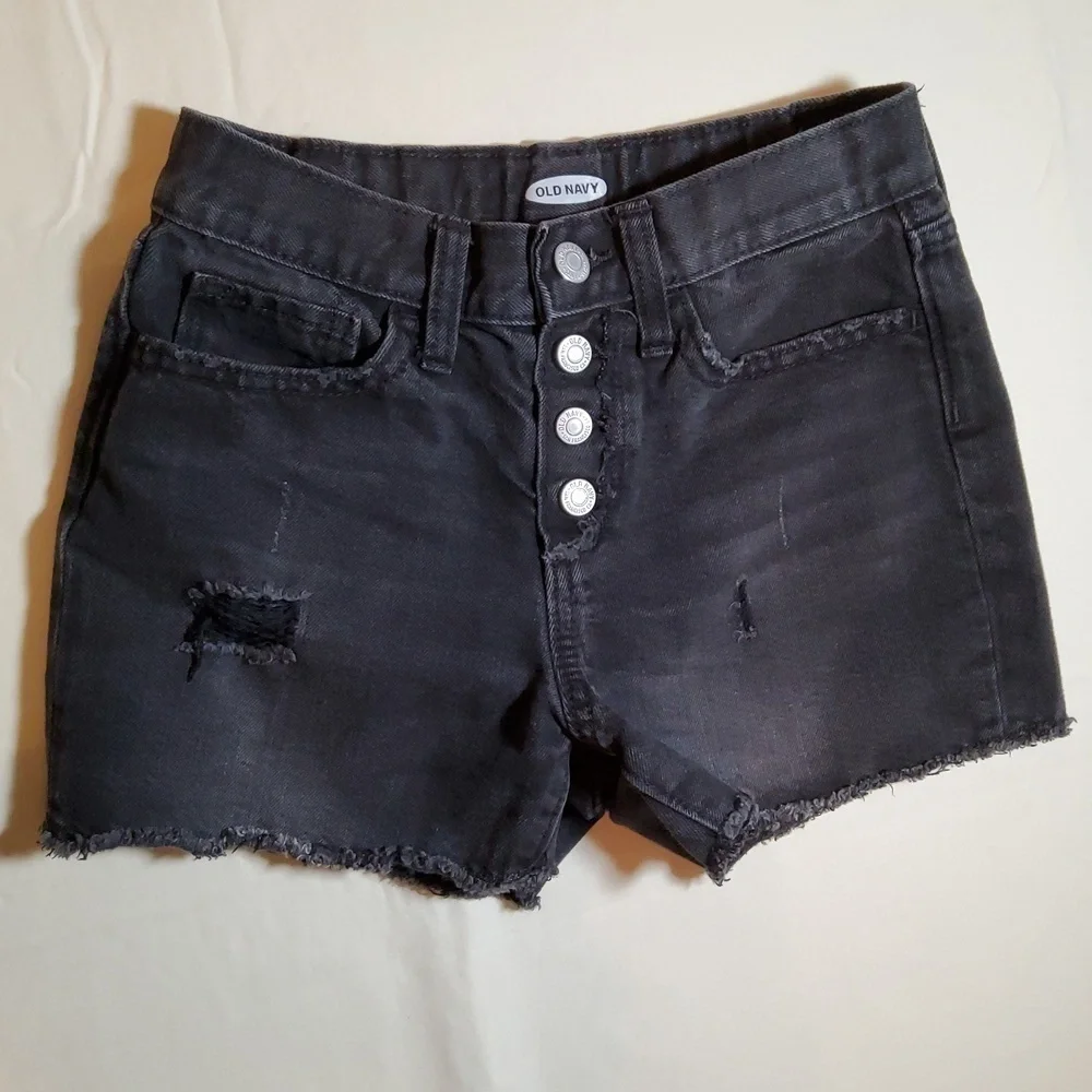 Old Navy Dark Wash Girls Jeans Shorts Size 10